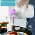 thumbnail image 2 of Botella de vidrio para leche Ritayedet, paquete de 2 unidades, 1,9 L, con boquilla de silicona, 2 of 7