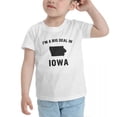 thumbnail image 3 of Im A Big Deal in Iowa Cute Toddler T Shirts for Boys Girls (White, Youth S), 3 of 5