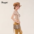 thumbnail image 7 of Wrangler Western Shoulder Bag for Women Vintage Cowgirl Crossbody Purse with Fringe, Dark Brown, 7 of 7