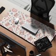 thumbnail image 2 of Long Mouse Pads for Desk,Floral Baseball Pattern Desk Mats on Top Of Desks, Desk Mouse Pad Extra Large with 3mm Non-Slip Base and Stitched Edge for Gaming,Office,Work,Home 35.4"x15.7", 2 of 6