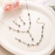 thumbnail image 1 of Delicate Collarbone Necklace Bracelet And Earrings Jewelry Set Sweet Lights Luxuries Gift, 1 of 9