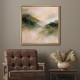 thumbnail image 3 of Framed Canvas Print Watercolor Mountain Wall Art Abstract Landscape Decorative for Living Room Bedroom - 24"x24" NATURAL, 3 of 8