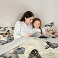 thumbnail image 5 of Manfei Retro Butterfly Bedding Comforter Set,Vintage Rustic Flower Twin Comforter Sets,Natural Theme Bedding Set For Girl Kids,Breathable Home Decor Reversible,2 Pieces, 5 of 8