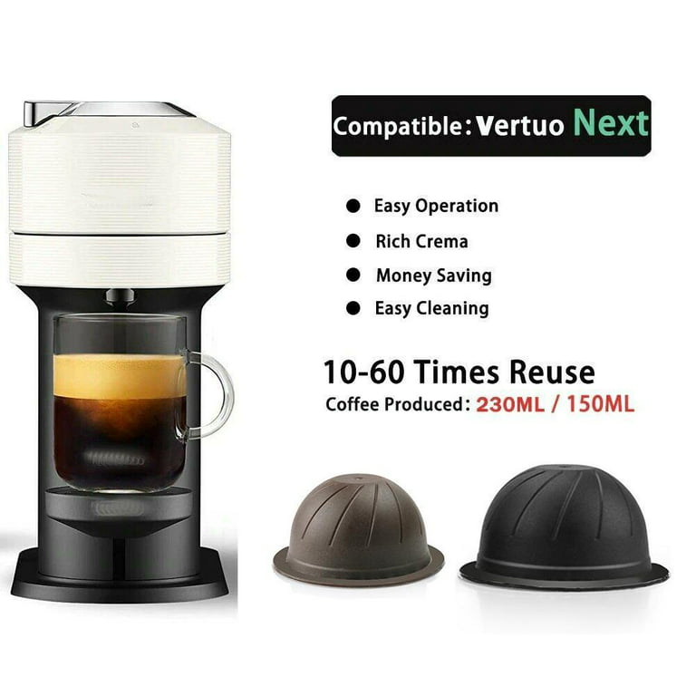 Reusable Coffee Capsule for Nespresso Vertuo Pods Easy Refill and C1M3 
