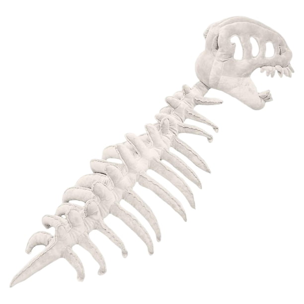 Disfraz de esqueleto de dinosaurio 3D para Halloween, regalo realista para espectáculos y fiestas. Blanco 80 cm