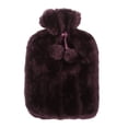 thumbnail image 1 of Funda Felpa para Botella Caliente Calentador Manos Invierno () Púrpura, 1 of 2