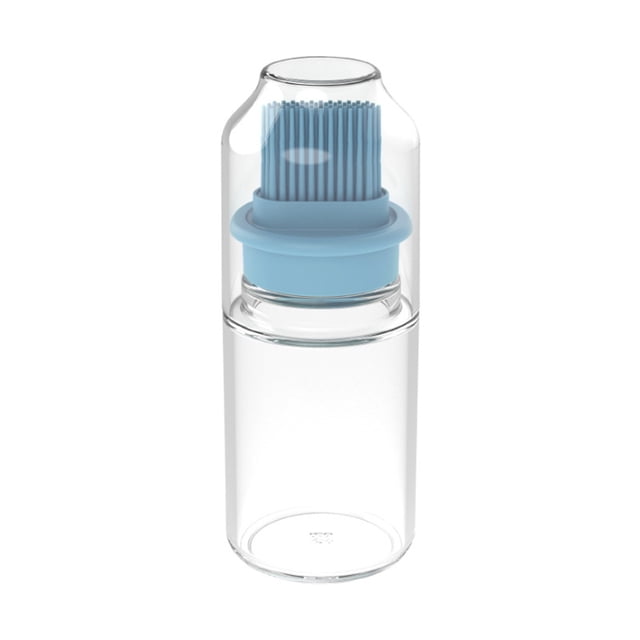 Toystoory 1 Uds. Botella de silicona portátil con cepillo cepillos de aceite para parrilla aceite líquido pastelería herramienta de barbacoa para Cocina y Comedor azul Toystoory HA004674-02B