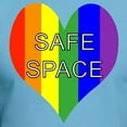 thumbnail image 3 of CafePress - Safe Space In Heart Fitted T Shirt - Fitted T-Shirt, Vintage Fit Soft Cotton Tee, 3 of 4
