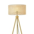 thumbnail image 5 of Globe Electric Sandy 60" Faux Wood Floor Lamp with Faux Rattan Shade, 91004435, 5 of 10