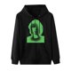 thumbnail image 4 of Chaqueta con capucha Punk suelta con cremallera y estampado de Halloween para mujer, abrigo, sudaderas con capucha, abrigo Pompotops qwe15394, 4 of 8