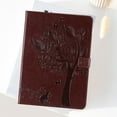 thumbnail image 5 of for iPad Pro 11 Case (2022 2021 2020 2018), iPad Air 5th 4th Generation 10.9 inch Case, Embossed Cat & Tree PU Leather Retro Shockproof Magnetic Clasp Wallet Card Slots Folio Kickstand Cover, Coffee, 5 of 6