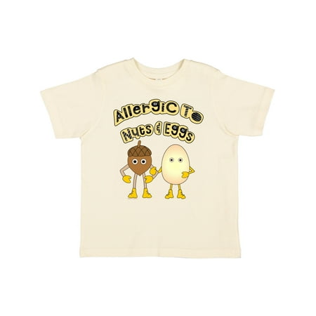

Inktastic Allergic to Nuts and Eggs Boys or Girls Toddler T-Shirt