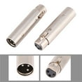 thumbnail image 4 of XLR Connector, Pressure Resistant 2Pcs 3pin XLR Adapter, Audio Equipment For Microphones, 4 of 8