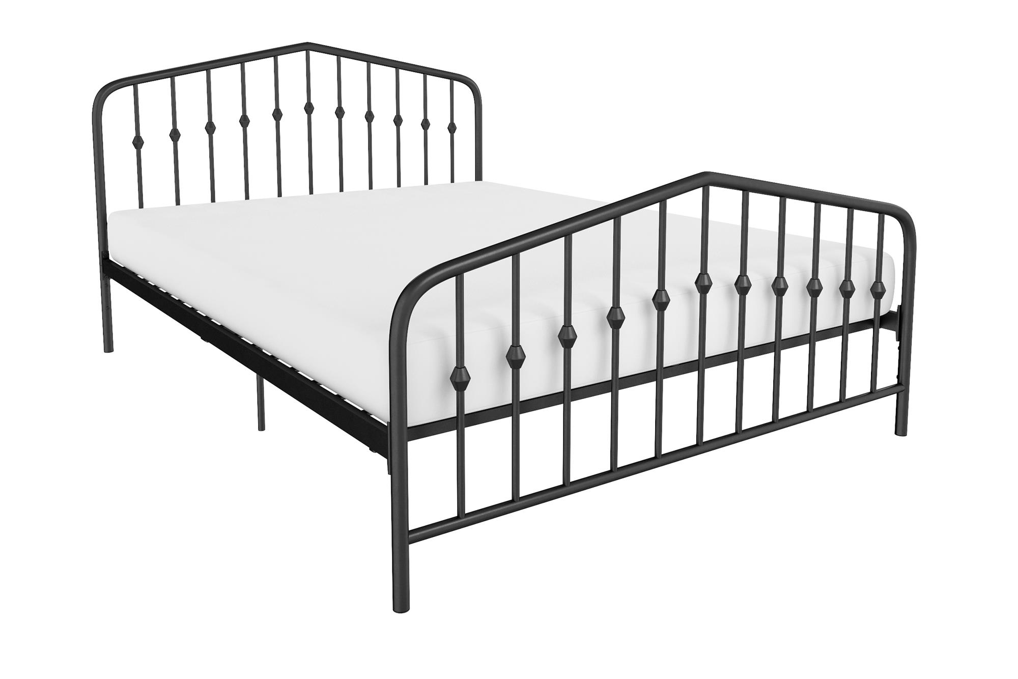 Novogratz Bushwick Metal Platform Bed and Adjustable Frame, Full, Black - image 4 of 19