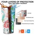 thumbnail image 7 of 30oz Pioneer Flower Tumblers Stainless Steel Tumbler with Lid and Straw,Vacuum Insulated Double Wall Travel Tumbler Cups Mug with Cleaning Brush for Coffee,Tea, 7 of 7