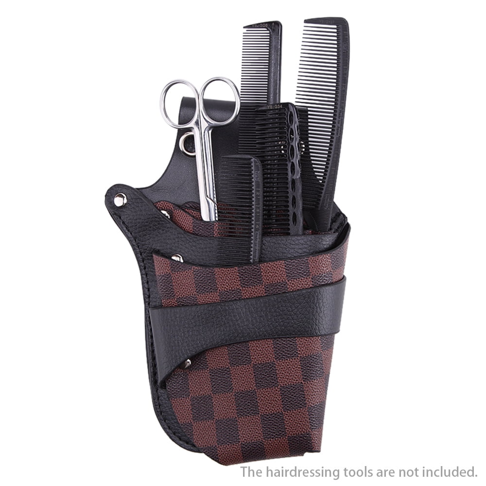 PU Leather Barber Scissor Storage Hairdressing Holster Pouch Holder
