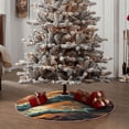 thumbnail image 4 of KLL Christmas Tree Skirt,Party Decorations Farmhouse for Christmas Decorations Holiday Party 48" -Serene Ocean Sunset, 4 of 6