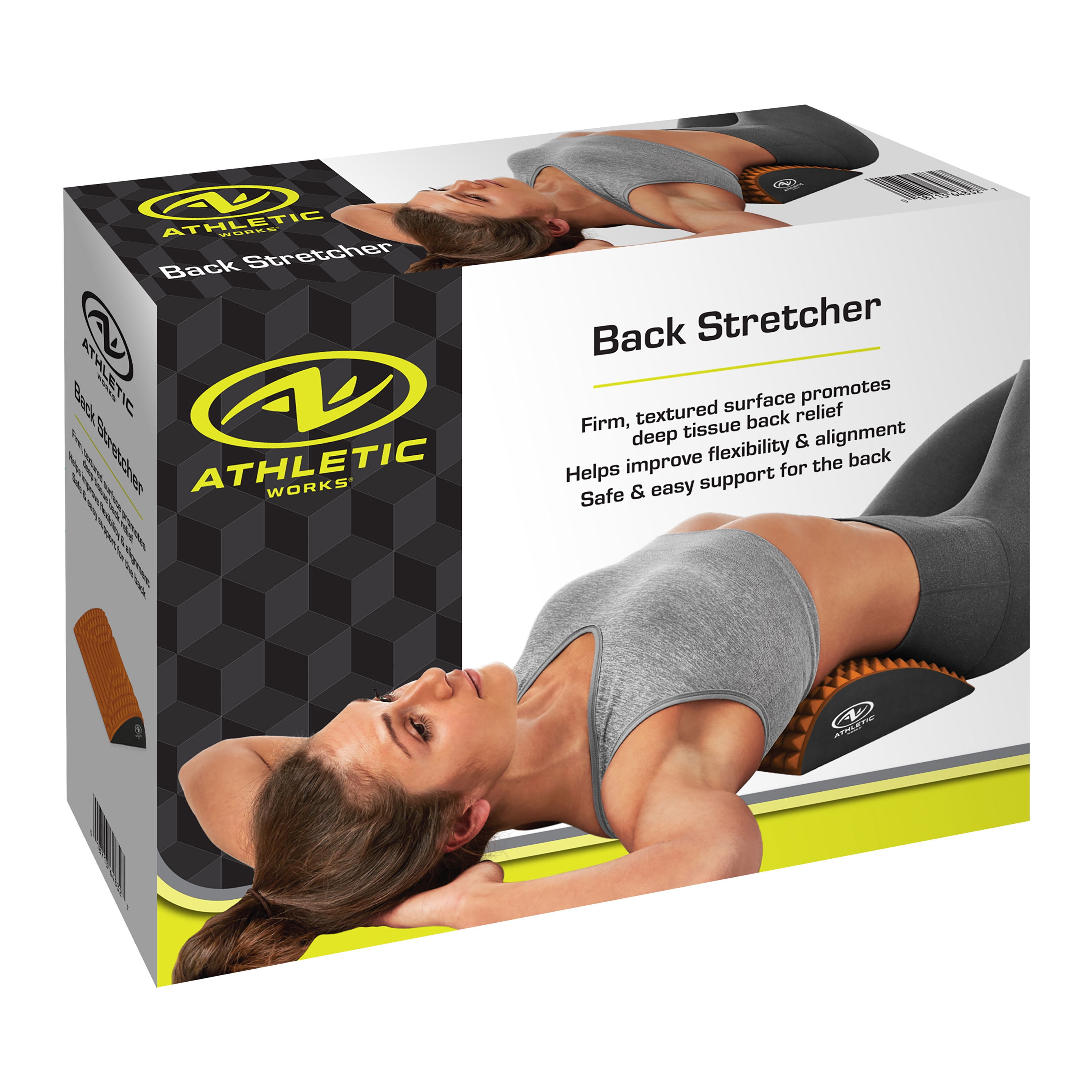 Athletic Works Back Stretch and Relax Massager EVA Foam Support for Back  and Spine