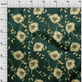 thumbnail image 3 of oneOone Cotton Poplin Dark Green Fabric Floral Dress Material Fabric Print Fabric By The Yard 42 Inch Wide, 3 of 4
