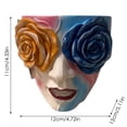 thumbnail image 4 of Maceta Con Rosa Pintada A Mano Adorno Decorativo Para Jardín, Patio O Balcón, 4 of 5
