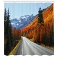 thumbnail image 3 of Ambesonne Fall Shower Curtain, Highway Countryside Travel, 69"Wx84"L, Multicolor, 3 of 3