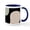 White/Navy Inside, variant on CafePress - Aesthetic Boho Geometric Abstract Shapes Pattern Mugs - 11 oz Ceramic Mug - Novelty Coffee Tea Cup