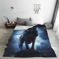 thumbnail image 5 of Vsdgher Night Scene of Wolves Ultra-Soft Micro flannel Blanket Throw Blankets for Couch Sofa, Bed (4 sizes)-40"x30", 5 of 7