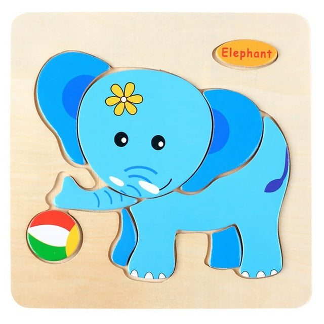 Wooden Puzzle Educational Developmental Baby Kids Training Toy