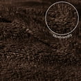 thumbnail image 3 of Exclusivo Mezcla Soft Fleece Throw Blanket for Couch, Super Soft Velvet Plush Bed Blanket, 50x60 Inches, Coffee, 3 of 6