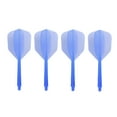 thumbnail image 1 of EeaseMX 4 plumas de dardos de hilo fino transparente, accesorio para dardos, para deportes al aire libre e interior (hilo fino y fino, azul), 1 of 7