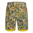 thumbnail image 6 of Men's Simpsons Beach Shorts Hot Summer Swim Trunks Sports Running Bathing Suits with Mesh Lining, 6 of 8