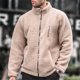 thumbnail image 1 of Puntoco Sudadera Con Capucha Para Hombre, De Otoño E Invierno, De Moda, Con Cuello Alto, Informal, Holgada, Cálida, De Color Sólido Y Con Cremallera, 1 of 7