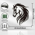 thumbnail image 3 of Horses Iron Wall Art Decorations, Black Metal Wall Art Decor Horse Head Pattern Wall Sculptures Animal Wall Art Hanging Home Kitchen Bedroom Living Room Bathroom Outdoor Wall Decoration, 3 of 8