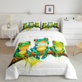 thumbnail image 1 of Erosebridal Cartoon Frog Bedding Full Comforter Set, Cartoon Animal Down Comforter, Watercolor Decor, Microfiber, 1 of 8