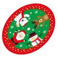 thumbnail image 2 of Falda de árbol de Navidad 90cm Decoración de muñeco de nieve de Navidad suave Alfombrilla de piso Adorno de vacaciones, Tipo de muñeca Methold HA002082-02, 2 of 6