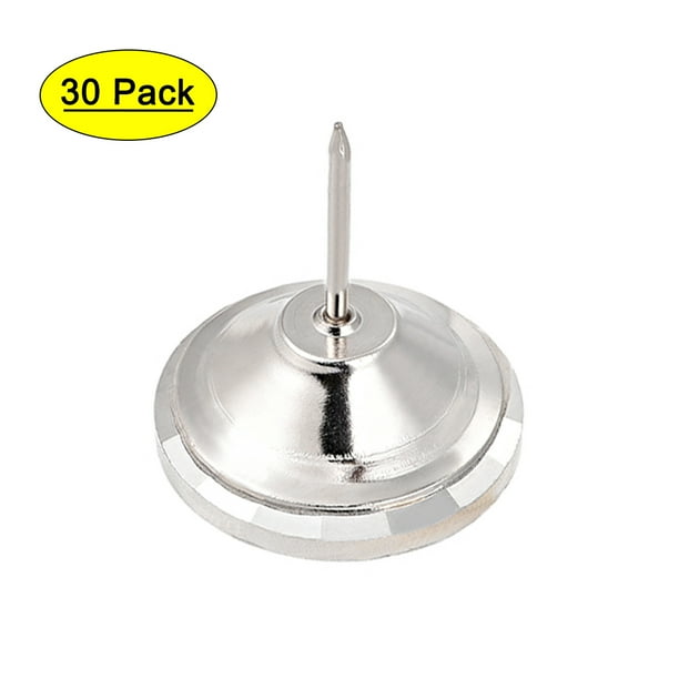Uxcell Clavos de tapicería de cristal de 25mm de diámetro y 21mm de longitud, paquete de 30