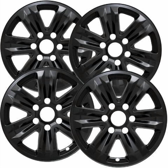 Set of 4 17 inch Gloss Black Wheel Skins Covers Compatible with 15-20 Ford F-150 XLT XL Impostors for 3995 Wheel Series