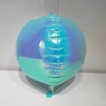 thumbnail image 2 of CYMYLAR Blue 4d Balloon, Large 22 "Rainbow Ice Through Blue Round Foil Balloon, Suitable for Boys and Girls Birthday Baby Shower Wedding Party Decoration（4pcs）, 2 of 5