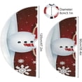 thumbnail image 3 of FMSHPON Cute Snowman Xmas Christmas Tree Skirt Stand Mat for Holiday Party Decoration Indoor Outdoor 48 inches, 3 of 6