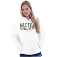 thumbnail image 3 of Meow Forever Cat Lover Sassy Stripes Hoodie Sweatshirt Women Brisco Brands L, 3 of 5