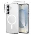 thumbnail image 1 of Funda magnética para Samsung Galaxy S25 (PC + TPU), incluye protector de pantalla frontal y lámina para la lente., 1 of 5
