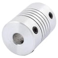 thumbnail image 3 of uxcell 6mm to 8mm Shaft Coupling 25mm Length 18mm Diameter Stepper Motor Coupler Aluminum Alloy Joint Connector for 3D Printer CNC Machine DIY Encoder, 3 of 4