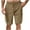 Khaki(1), variant on Diufon Mens Cargo Shorts Size 36 Cotton Drawstring Elastic Waist Athletic Workout Gym Jogger Shorts with 5 Pockets