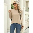thumbnail image 6 of Zeagoo Long Sleeve T Shirt Women Casual Fall Crewneck Basic Shirts Loose Fit Solid Tops, 6 of 6