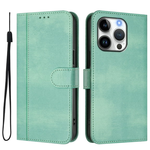 Leather Phone Case for iphone 16 Pro Case, Retro Style PU/TPU Folio Wallet Case, Premium Folio Cover with [Card Slots] and [Kickstand],Flip Leather Cover Magnetic Book Style Wallet-F1