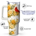 thumbnail image 2 of Graphic Design Stainless Steel Insulated Mug with Lid and Handle, 30oz, 2 of 4