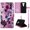 Flower Butterfly Pink, variant on Racing Horse Folio Case for Barnes & Nobles Nook HD 7 Tablet Slim Fit Leather Standing Cover with Auto Sleep/ Wake Feature