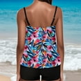 thumbnail image 6 of Jsaierl Two Piece Tankini Swimsuits for Women Swim Tank Tops with Shorts Boho Vacation Bathing Suits Tummy Control Swimwear, 6 of 8