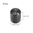 thumbnail image 2 of Unique Bargains 6mm Shaft Hole Knob for Speaker Effect Pedal Amplifier Potentiometer Knob 14.5x17mm 15 Pcs, 2 of 3