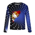 thumbnail image 5 of Blusas y camisas de manga larga con cuello redondo para hombre, estilo casual, cuello redondo, manga larga, camiseta estampada de Halloween, blusa de poliéster para hombre., 5 of 5